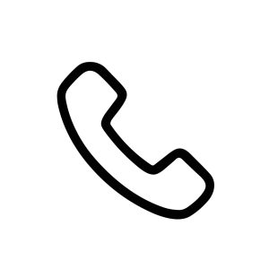 Simple Line Handdrawn Telephone Receiver Communication Device Line Art Icon
