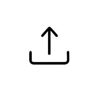Simple Line Style Upload Box Arrow Sign Shape Icon Symbol