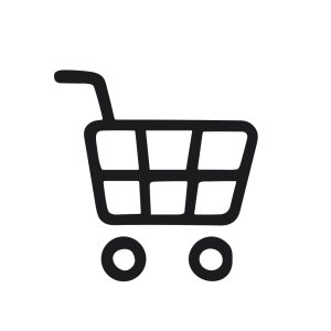 Simple Line Shopping Cart Trolley Market Retail Store Icon