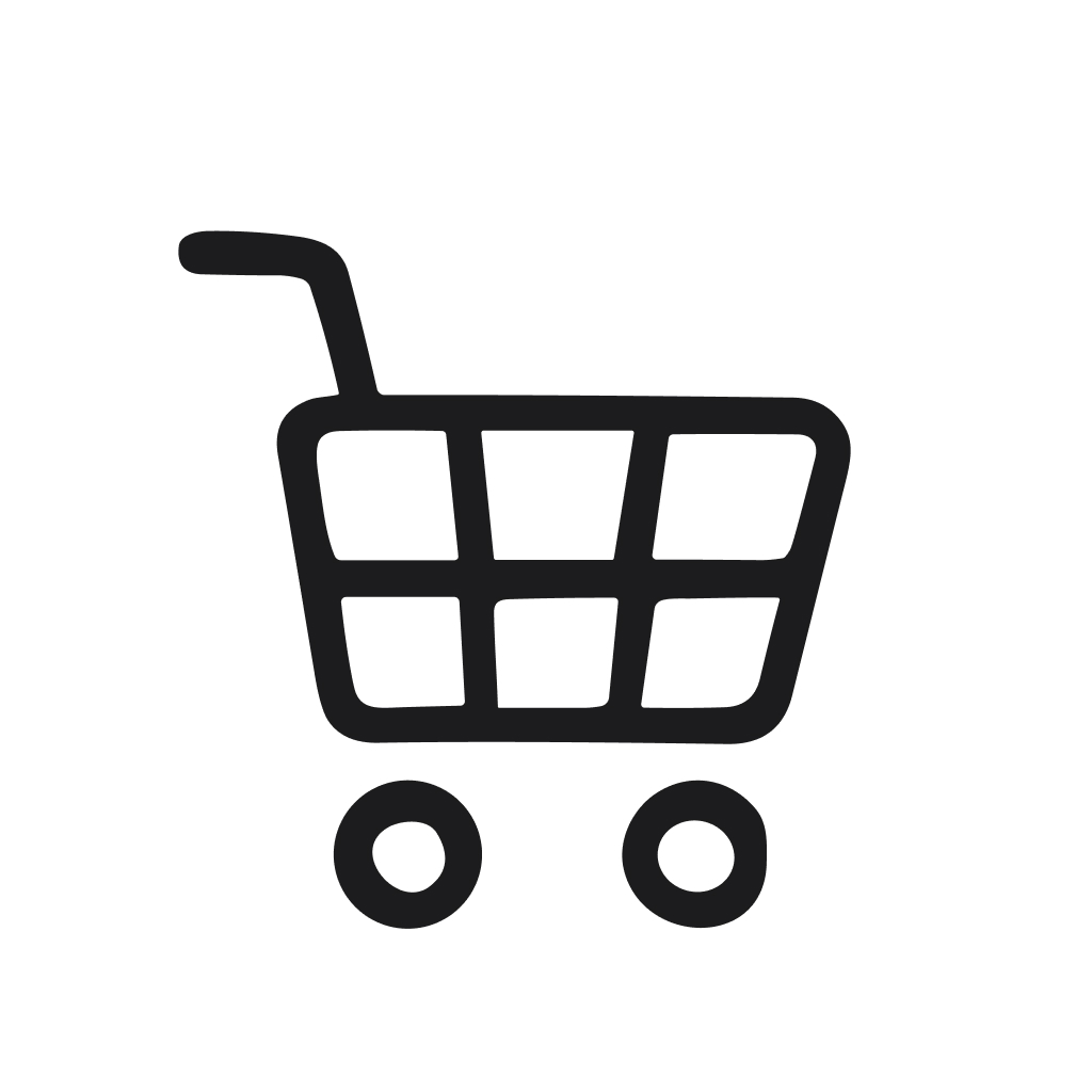 Simple Line Shopping Cart Trolley Market Retail Store Icon