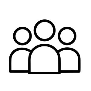 Minimalist Line Drawing Group People Community Simple Symbol Icon