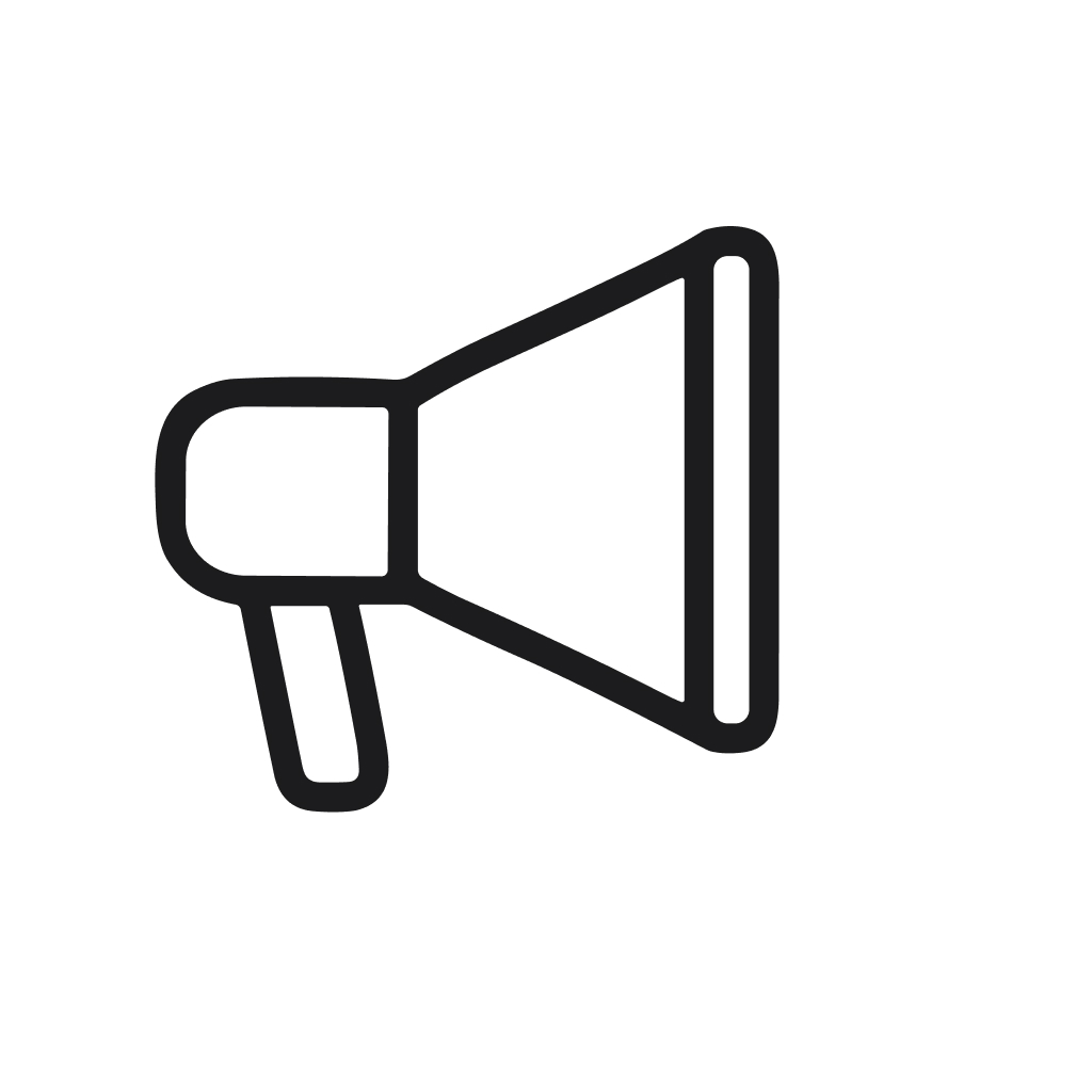 Simple Outline Loudspeaker Design Icon Symbol Communication and Advertising Element