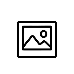 Simple Black Outline Landscape Image Icon Frame with Mountain Scene