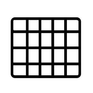 Simple Minimalist Grid Pattern Structure Icon Shape Graphic Element