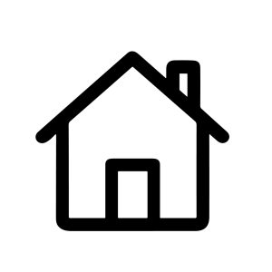 Simple Lineart Home Outline Icon Shape Building Symbol Representation
