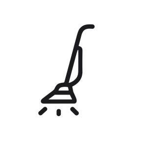 Simple Line Art Vacuum Cleaner Home Appliance Cleaning Icon Symbol