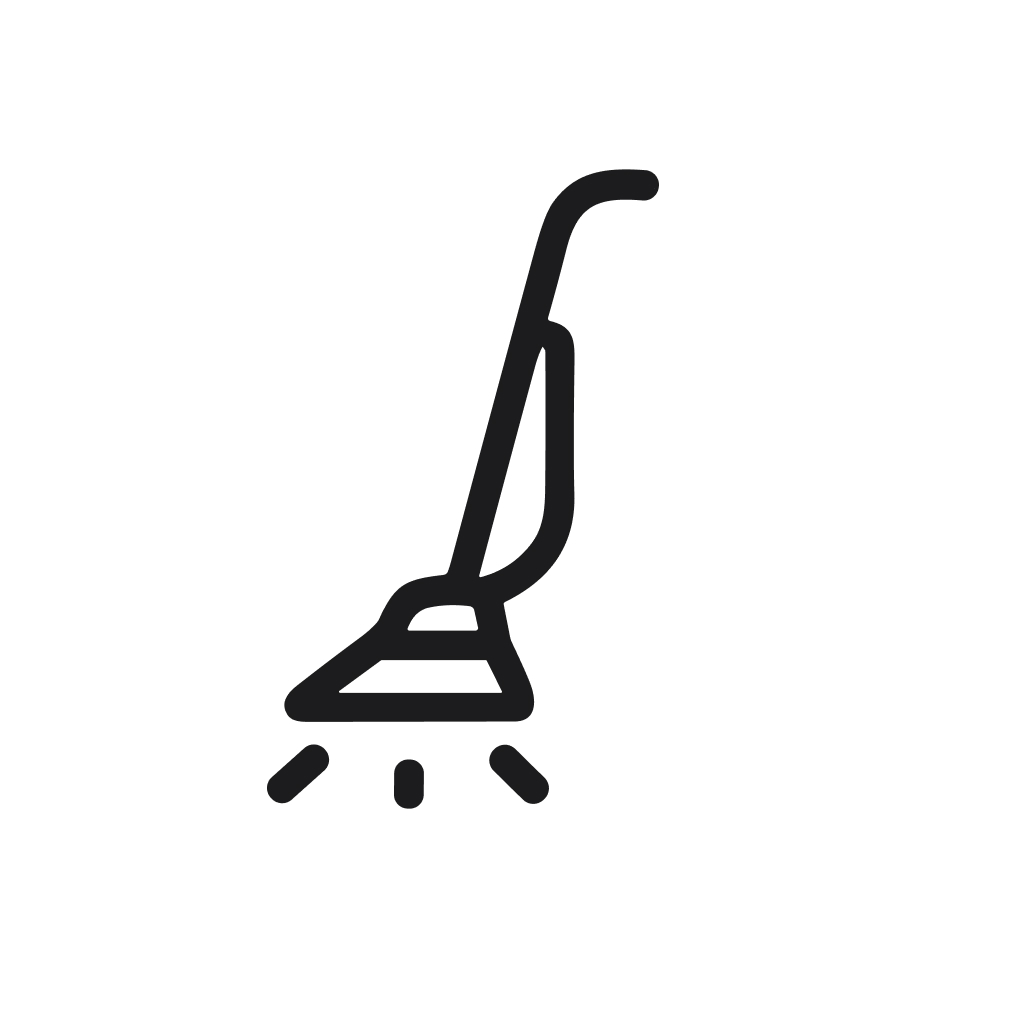 Simple Line Art Vacuum Cleaner Home Appliance Cleaning Icon Symbol