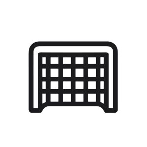 Simple Outline Football Goalpost Net Outline Silhouette Shape Icon