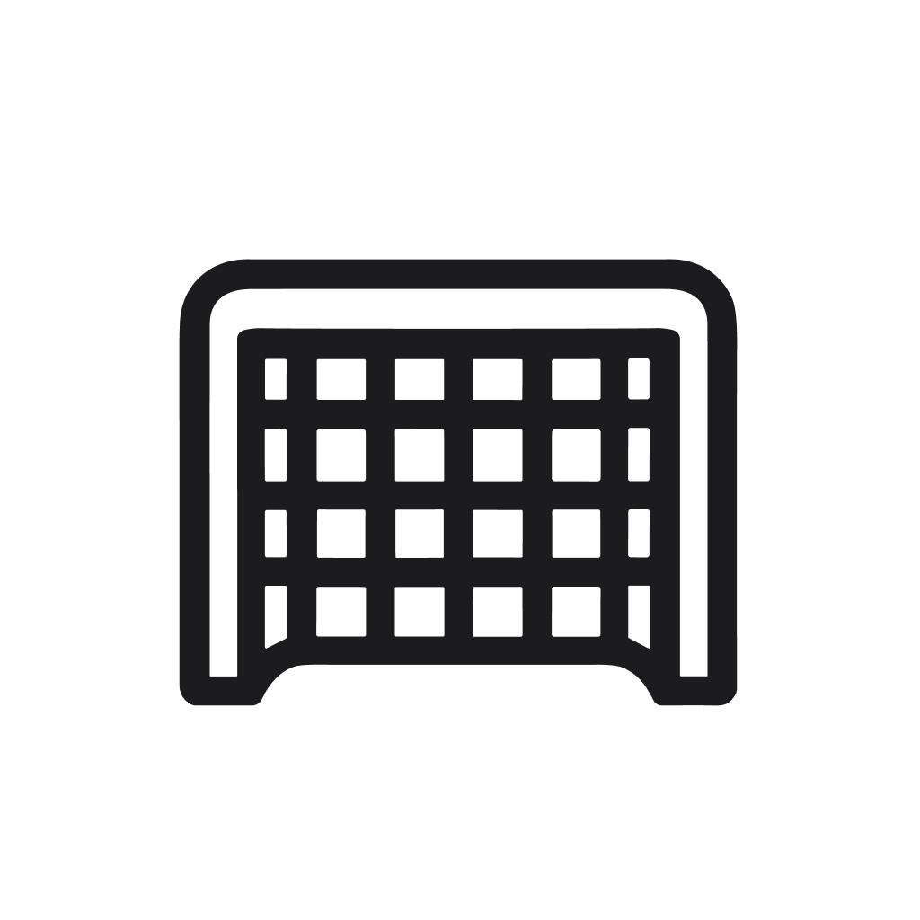 Simple Outline Football Goalpost Net Outline Silhouette Shape Icon
