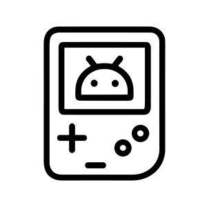 Outline Simple Retro Portable Handheld Console Game Entertainment Icon