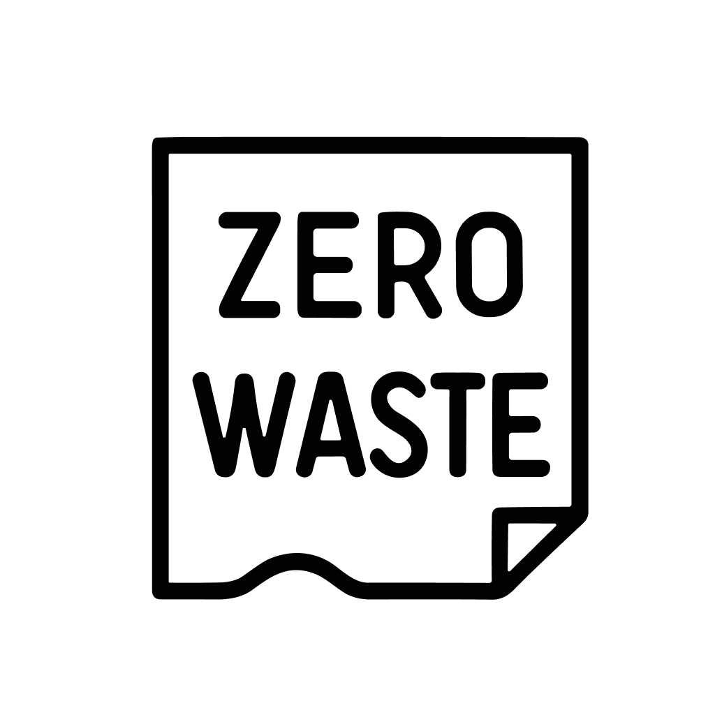 Simple Outline Zero Waste Message Paper Sheet Environment Concept Icon