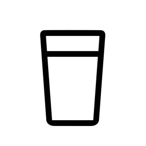 Simple Line Art Glassware Drinkware Illustration for Restaurant and Bar Menu