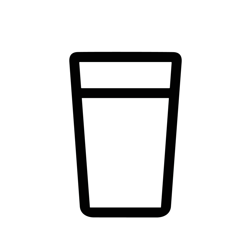 Simple Line Art Glassware Drinkware Illustration for Restaurant and Bar Menu