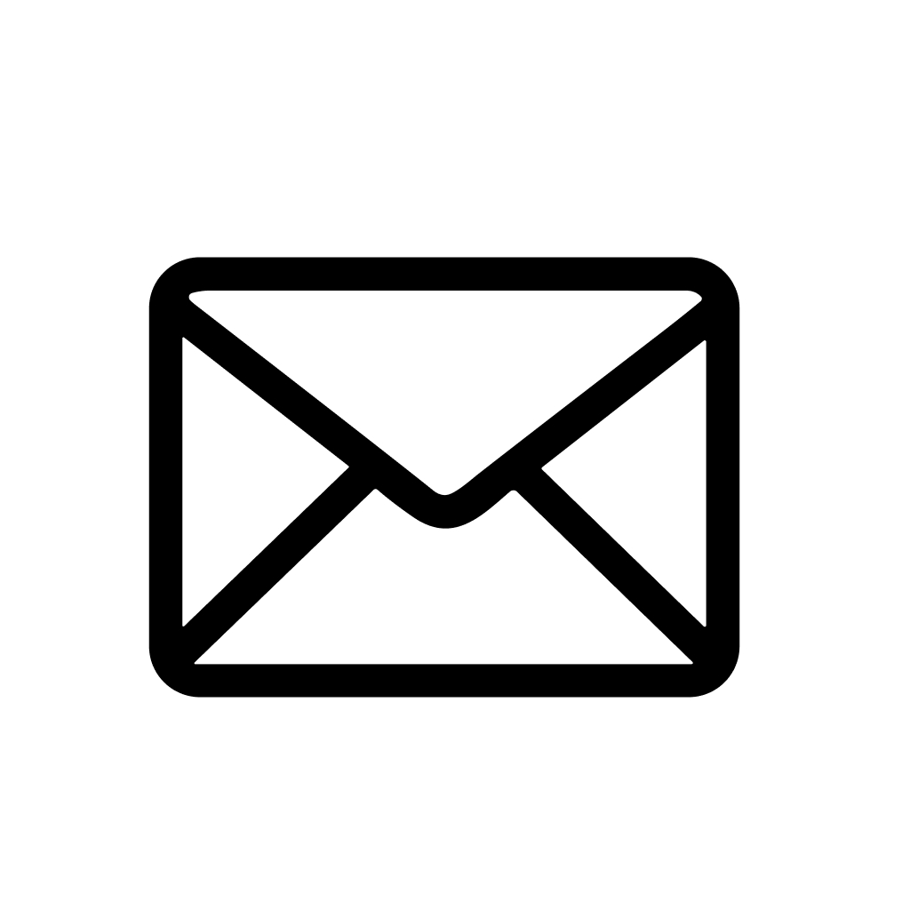 Simple Line Art Mail Envelope Message Correspondence Communication Icon