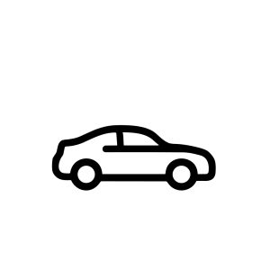 Simple Outline Illustration Car Transportation Vehicle Automobile Drive Icon