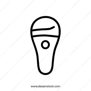 Simple Outline Hair Removal Device Machine Minimalist Icon Style