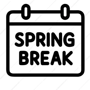 Outline Simple Calendar Spring Break Reminder Event Planning Icon Graphic