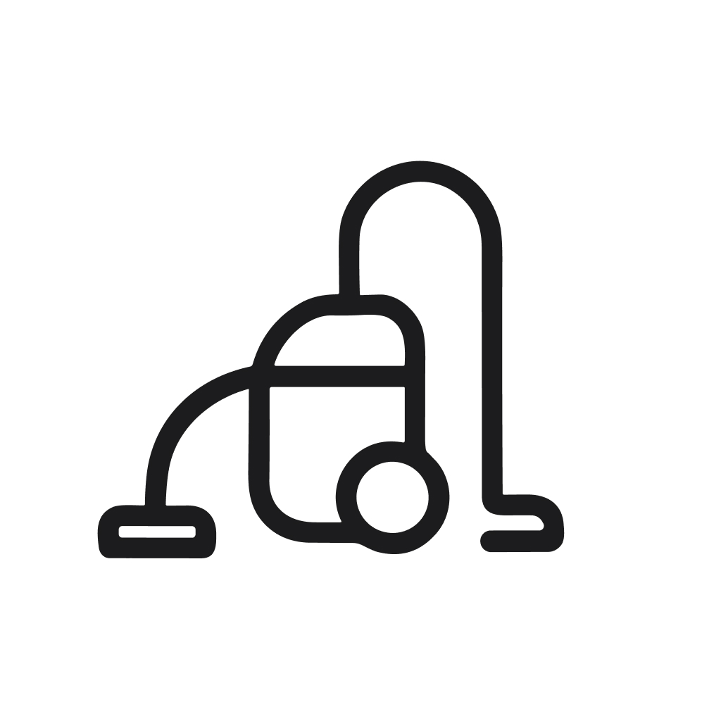 Simple Lineart Vacuum Cleaner Appliance Tool Cleaning Equipment Icon