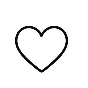 Simple Outline Handdrawn Heart Shape Love Romantic Symbol Icon