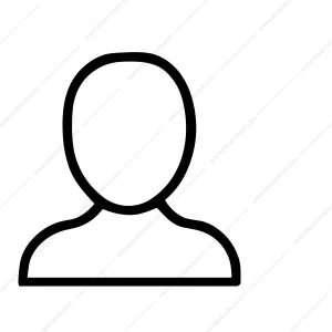 Minimalist Line Drawing Profile Person Symbol Silhouette Avatar Icon
