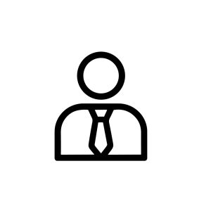 Simple Outline Employee Line Icon Design for Business and Personal Use