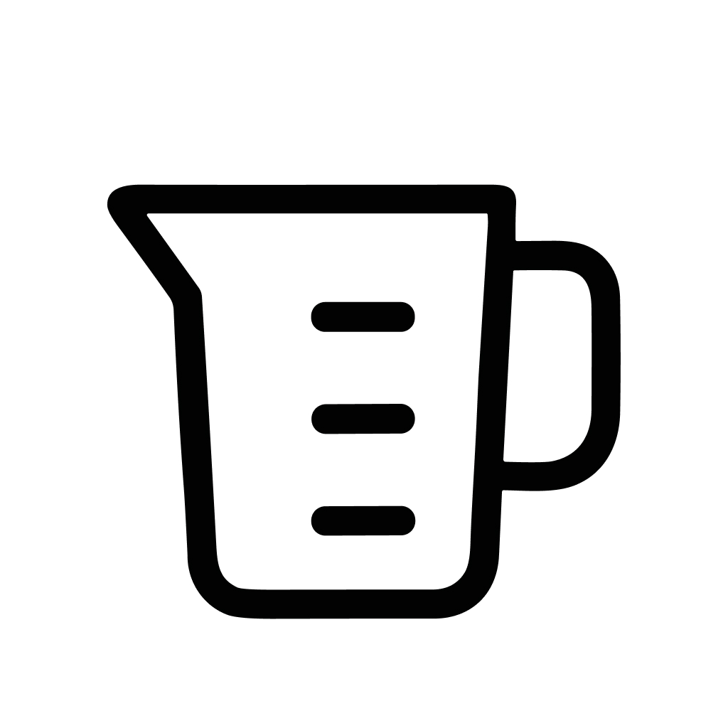 Simple Outline Measuring Cup Kitchen Utensil Cooking Equipment Icon