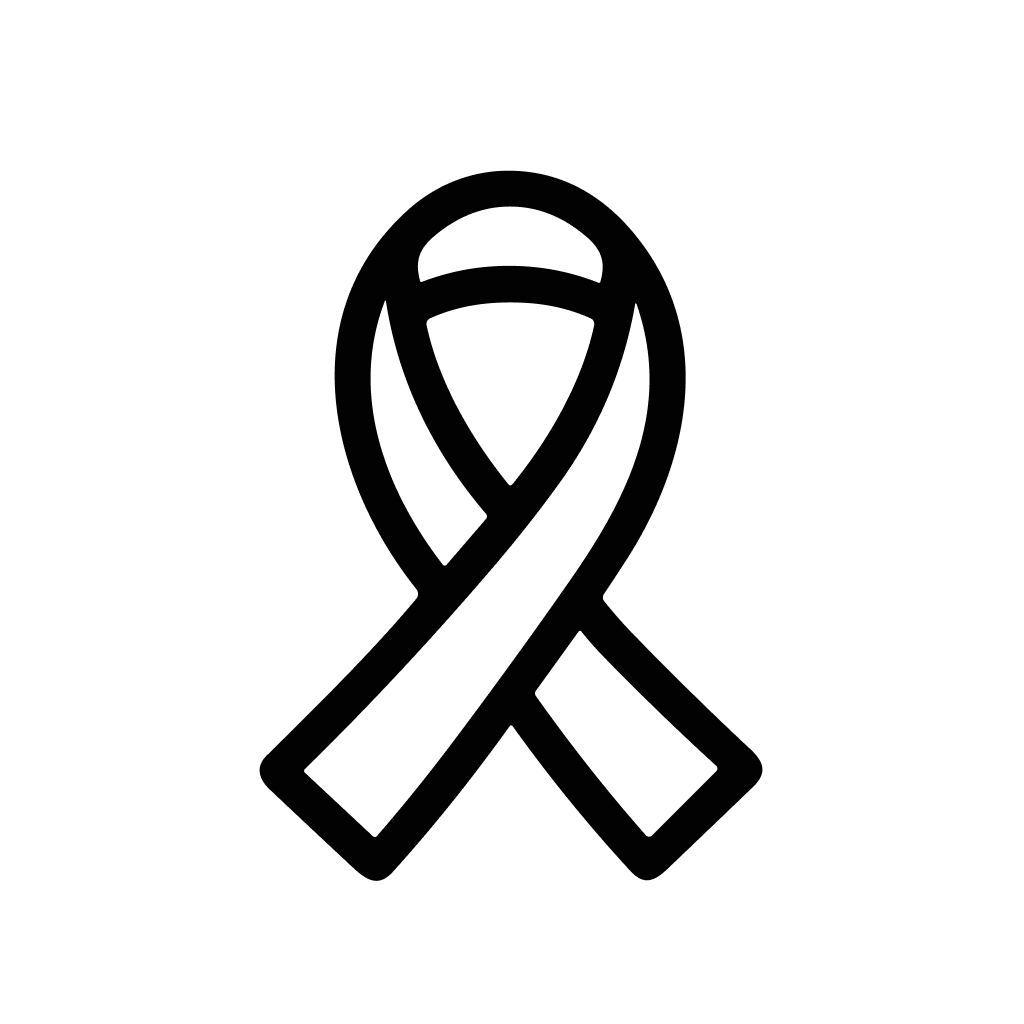 Simple Outline Ribbon Awareness Symbol Illustration Element Graphic Icon