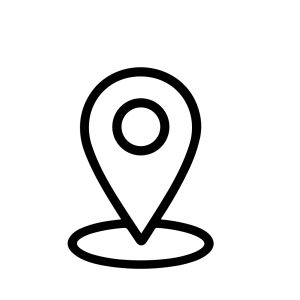 Simple Outline Location Pin Placeholder Symbol Graphic Isolated Icon