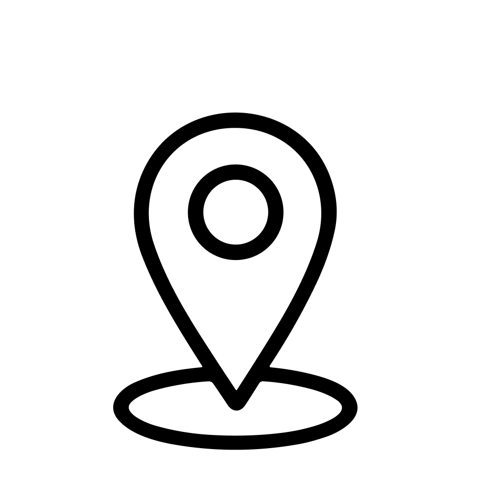 Simple Outline Location Pin Placeholder Symbol Graphic Isolated Icon