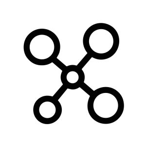 Simple Line Atom Molecule Structure Science Element Symbol Icon