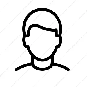 Minimalist Outline Human Avatar User Head Person Profile Icon Symbol