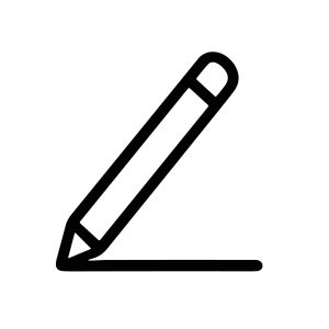 Line Drawing Pencil Writing Tool Stationery Outline Icon Graphic Element