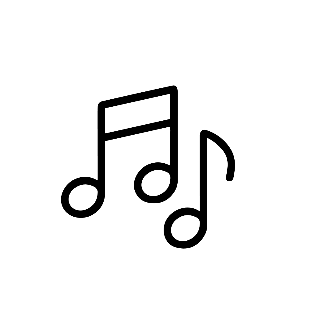 Outline Thin Line Music Note Symbol Element Graphic Icon