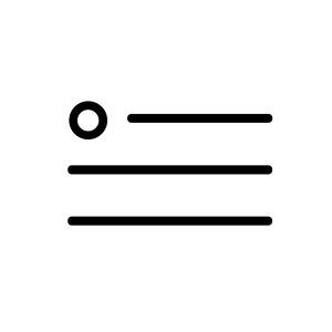 Line Outline Hamburger Menu Button Shape Icon Simple Design