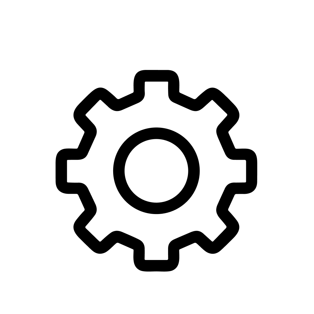 Simple Line Gearwheel Outline Cogwheel Machine Part Mechanical Engineering Icon