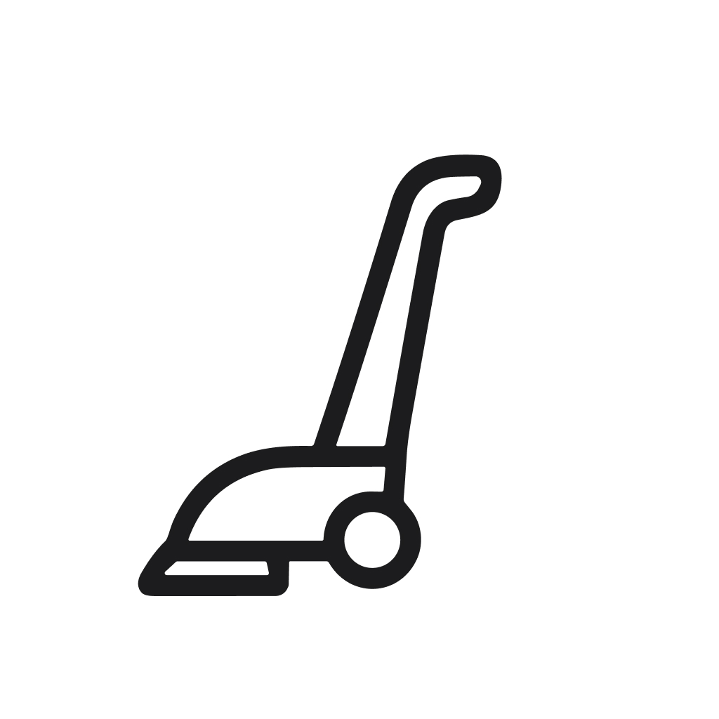 Minimalist Line Drawing Vacuum Cleaner Machine Appliance Home Cleaning Icon