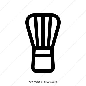 Simple Line Drawing Matcha Whisk Tea Ceremony Equipment Icon