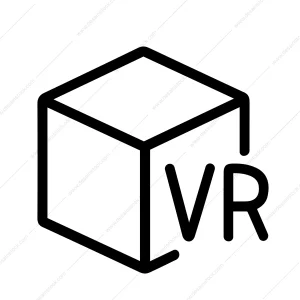 Line Drawing VR Box Technology Concept Innovation Augmented Reality Icon
