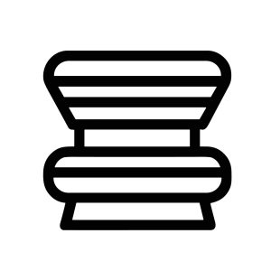 Simple Outline Hourglass Figure Symbol Shape Time Measurement Icon
