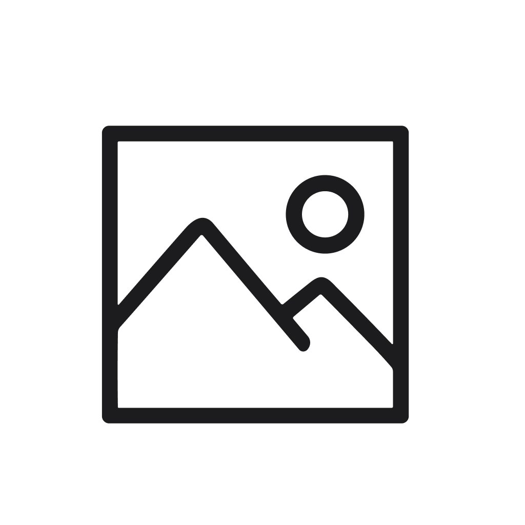 Simple Outline Landscape Mountain Sun Nature Image Sign Symbol Icon