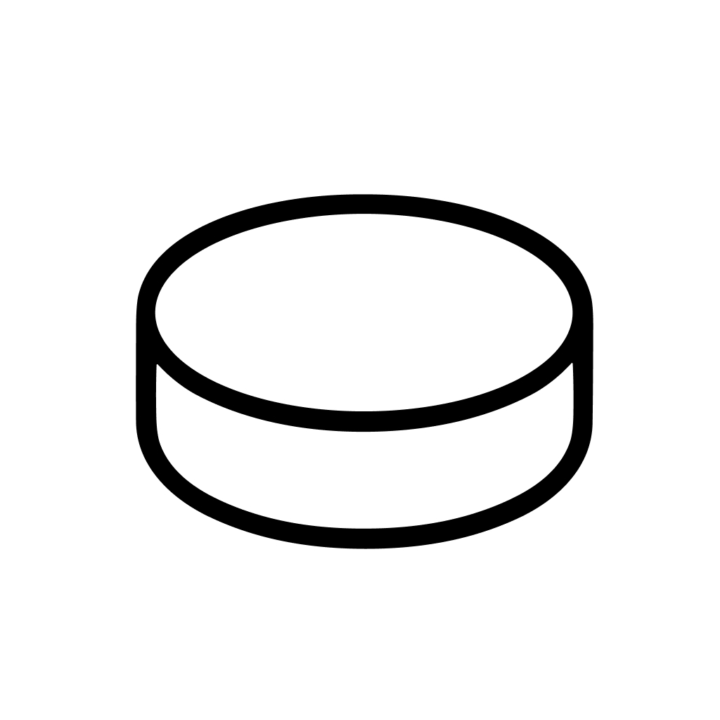 Minimalist Outline Round Pill Tablet Medical Treatment Shape Icon Element