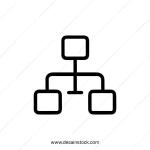 Simple Line Style Flowchart Diagram Outline Shape Icon Element