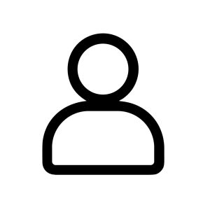 Simple Black Outline Person Profile Avatar User Account Interface Icon