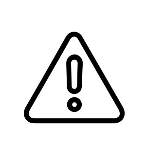 Minimalist Line Style Attention Sign Exclamation Point Symbol Shape Icon