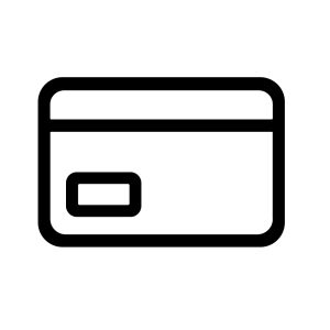 Minimalist Outline Credit Card Payment Method Finance Icon Design