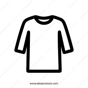 Simple Outline Long Sleeve T-Shirt Garment Clothing Line Icon