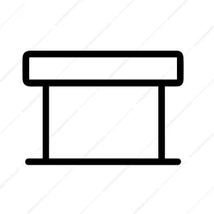 Simple Line Table Minimalist Furniture Interior Decoration Icon