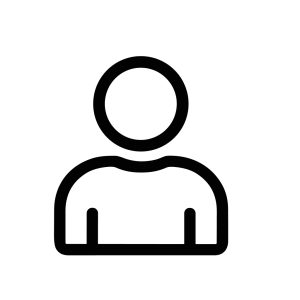 Minimalist Outline Human Avatar Profile Person User Simple Graphic Icon