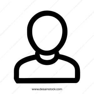 Simple Outline Person Avatar Profile User Interface Minimal Icon