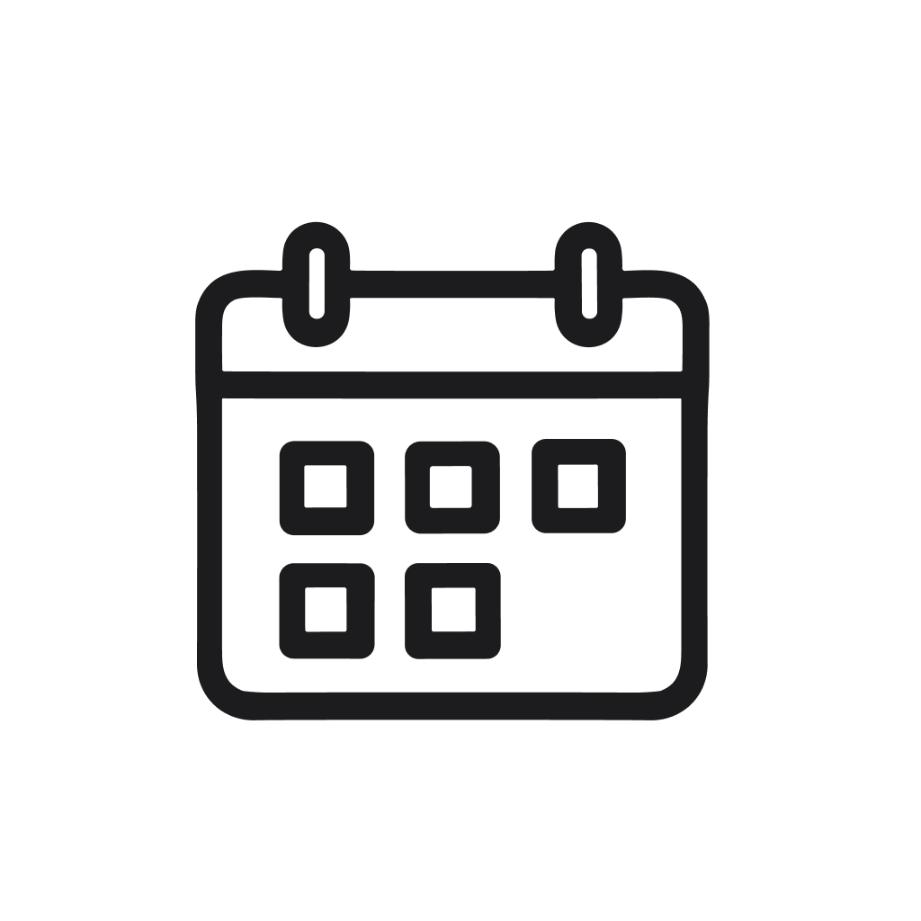 Simple Line Calendar Date Reminder Event Schedule Appointment Icon Symbol